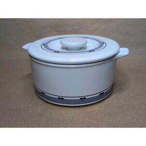 Vintage Danube Hornsea Pottery Lidded Casserole Dish England Oven To Tableware